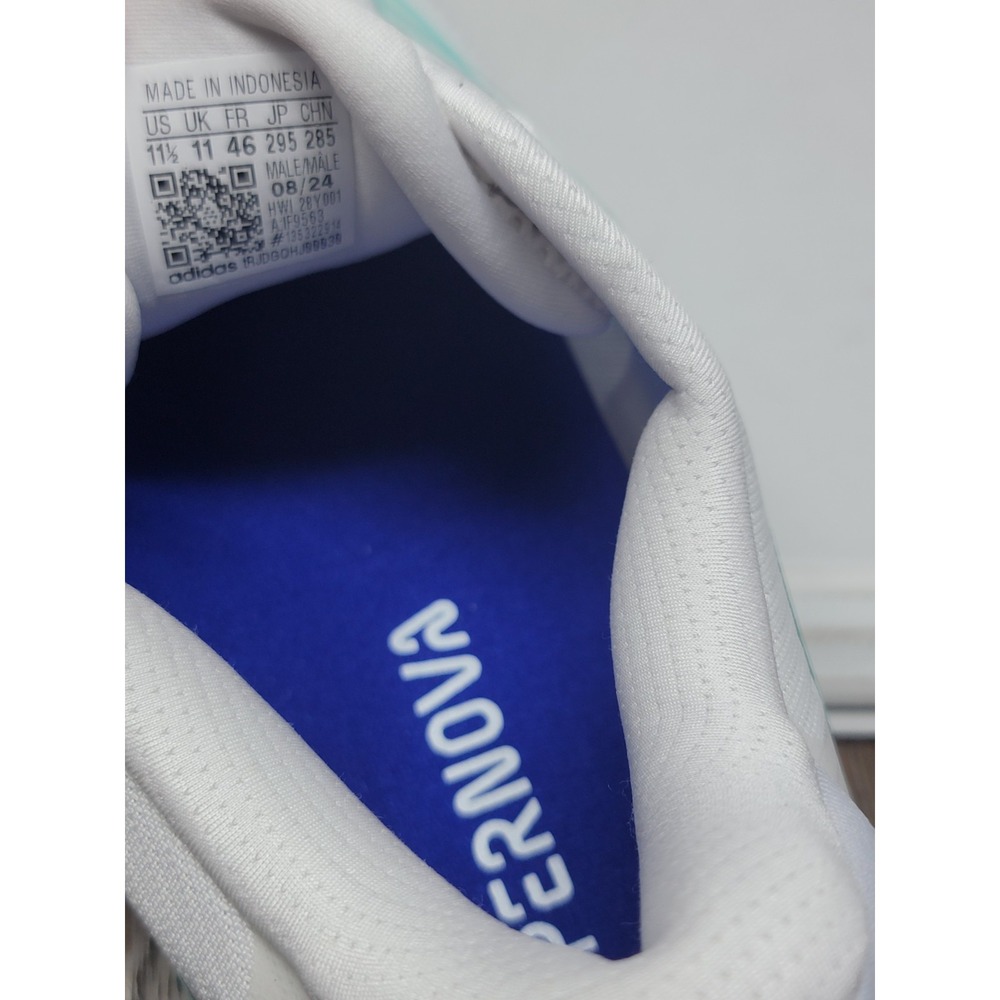 adidas SUPERNOVA RISE RUNNING IF3015 Cloud White /flash aqua Liquid Blue 11.5New - Picture 7 of 7